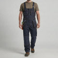 Polyester Bib Overalls for Mechanics with Pockets & Installable Knee Pads-1