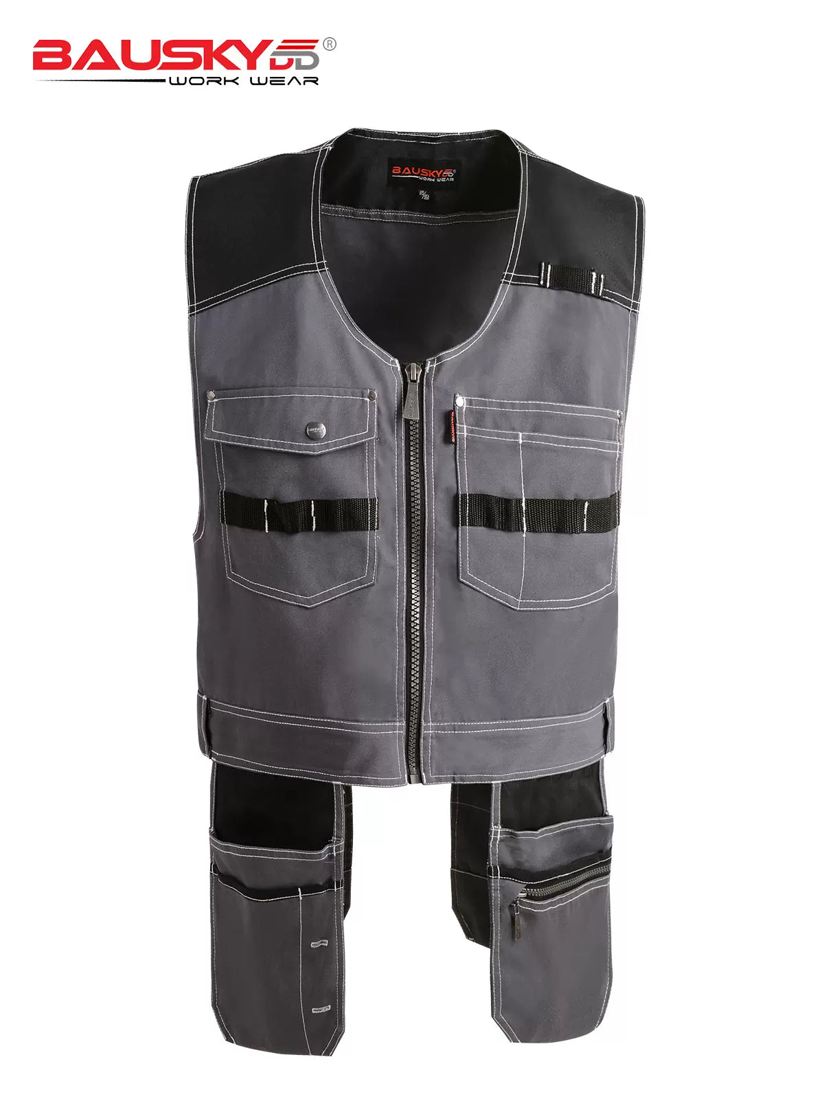 Surveyor's Vest with Multi-Pockets, for Contruction and Maintenance Workers [B208]