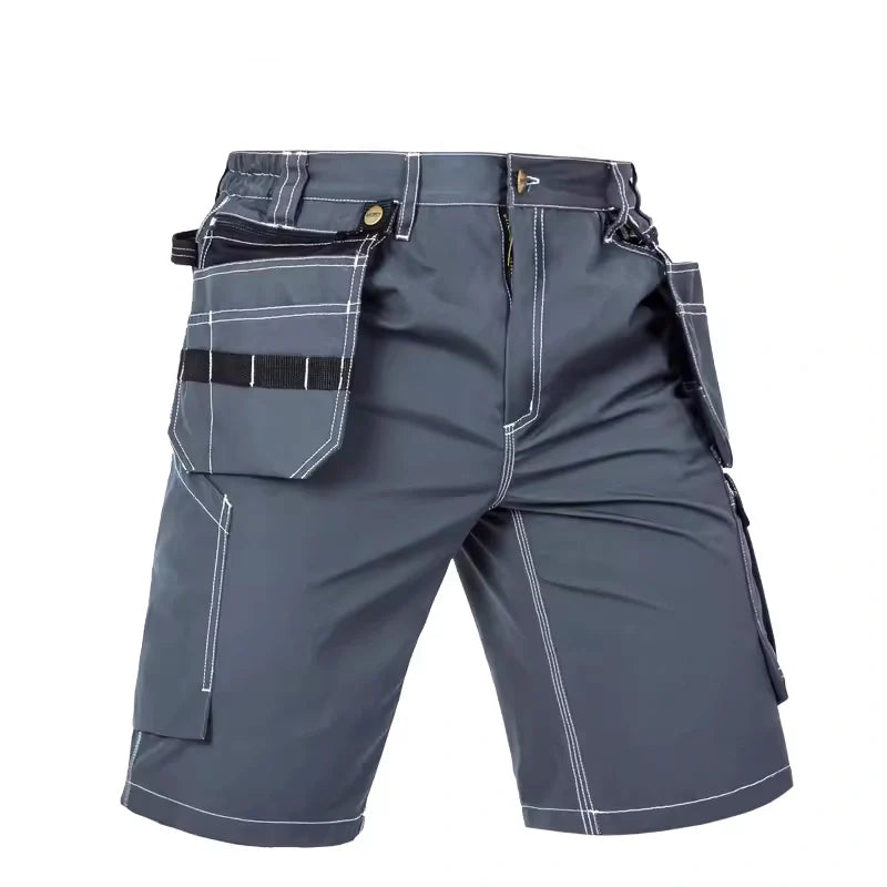 Utility Work Shorts with Detachable Tool Pockets [B219]