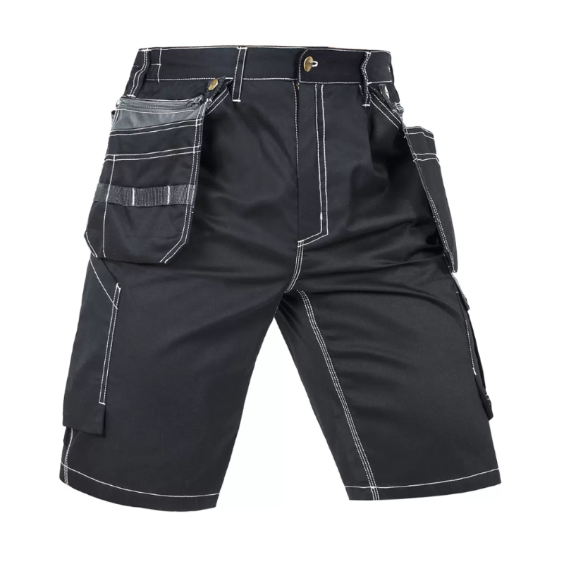 Utility Work Shorts with Detachable Tool Pockets [B219]