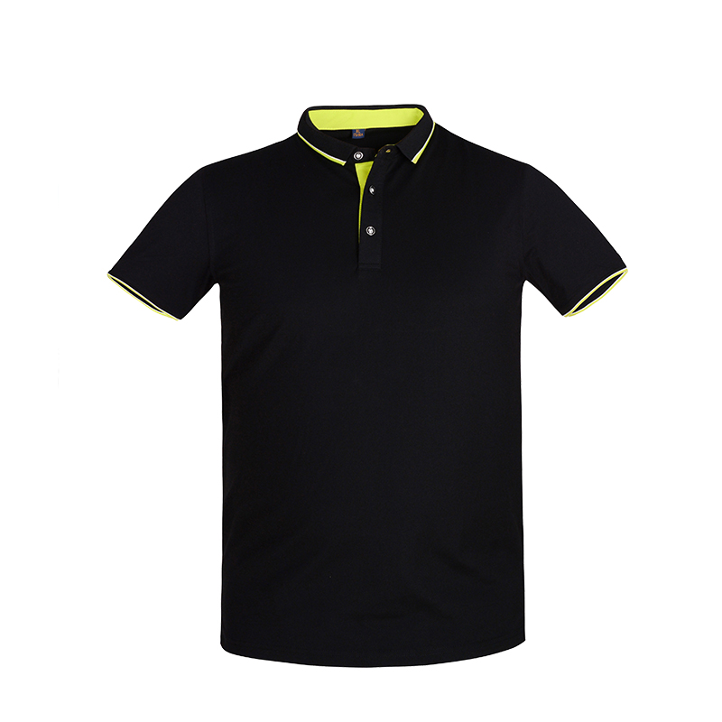 Quick-Dry Polo Work T-Shirt – Moisture-Wicking with Stretch Cuffs & Turn-Down Collar