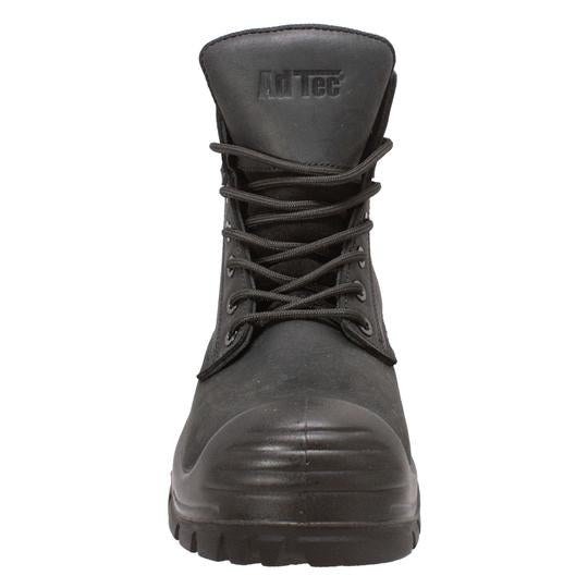 Men's 6" Black Waterproof Composite Toe Work Leather Boots-4