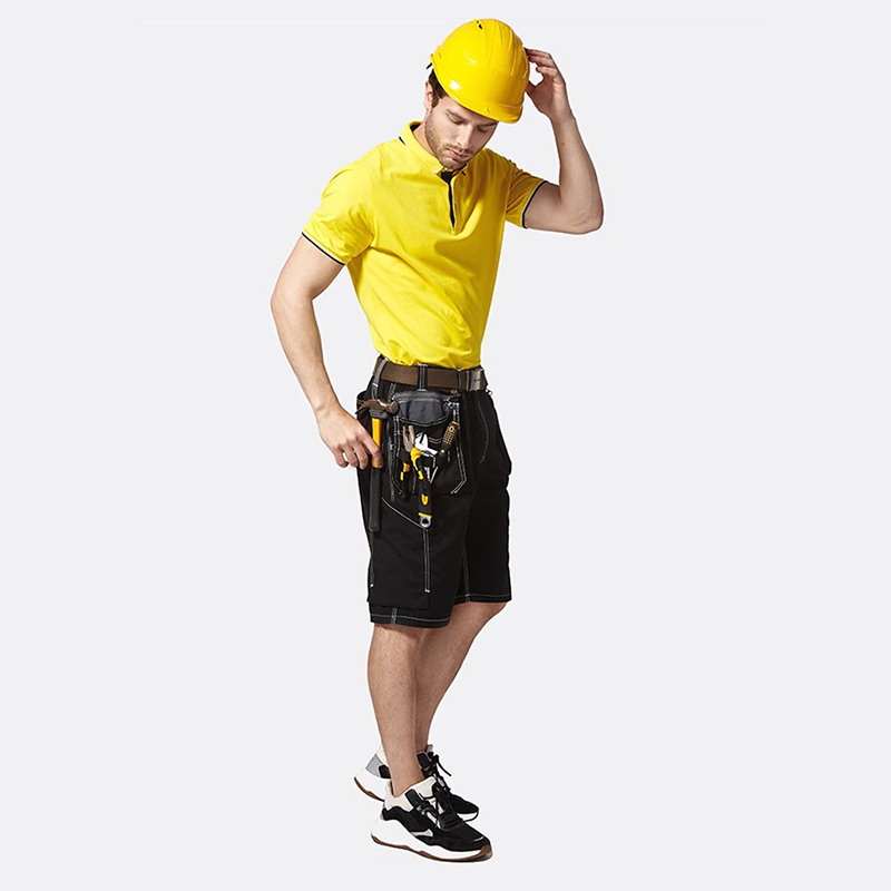 Utility Work Shorts with Detachable Tool Pockets [B219]