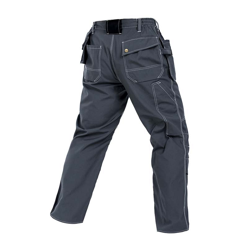 Durable Polyester Cotton Cargo Pants for Work with Installable Knee Pads,Multi-Pockets, Comfort Fit for Construction Workers[B129]-4